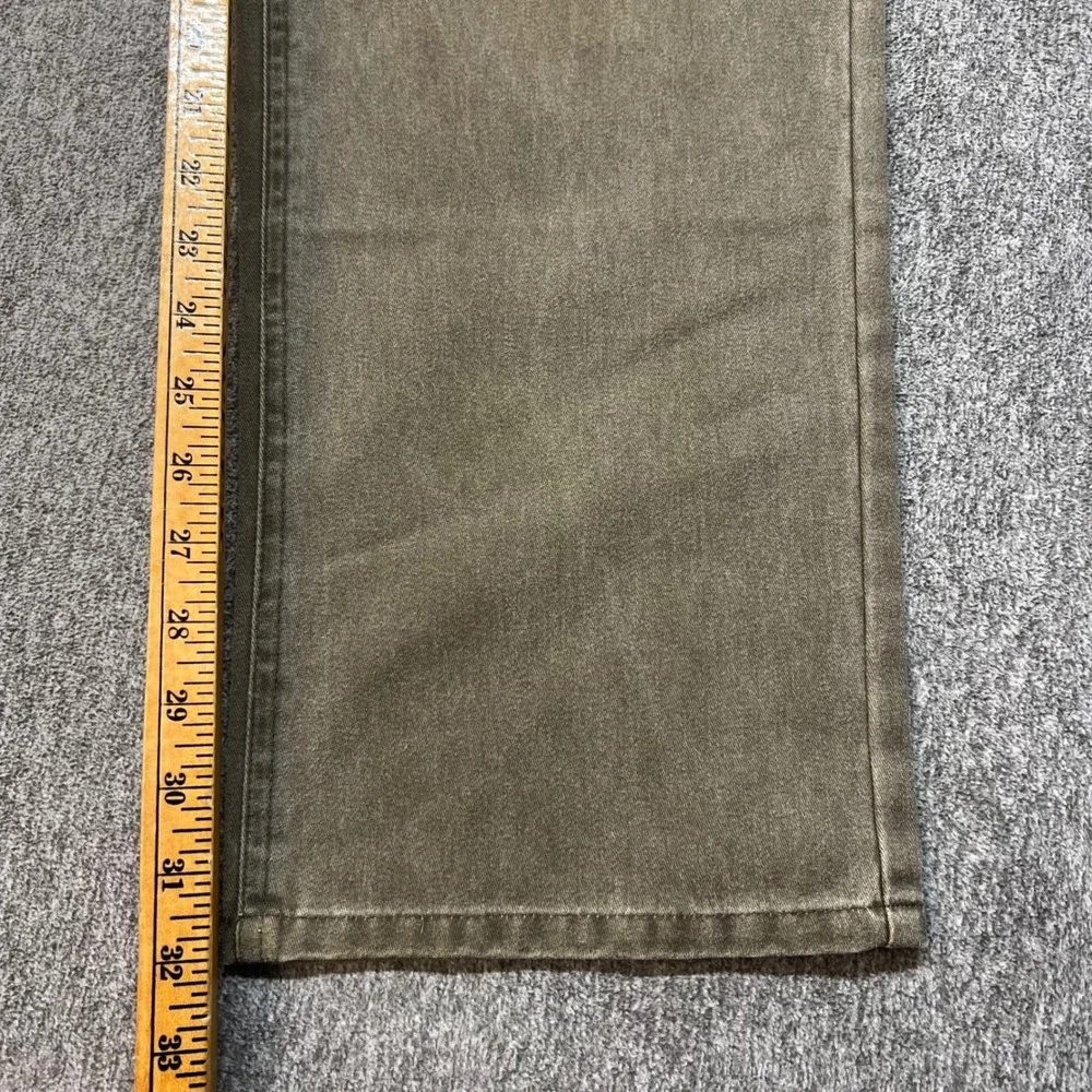 Orvis Sporting Traditions Men Olive Green Canvas Straight Leg Pants Size 32 000